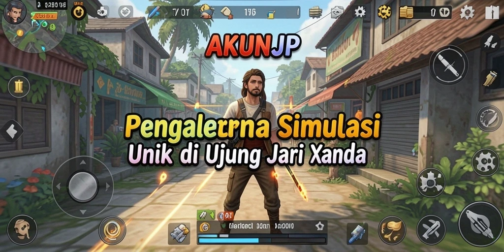 Gameplay menakjubkan dan interaktif AKUNJP pada momen mendebarkan.