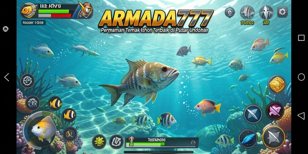 Screenshot utama gameplay Tembak Ikan ARMADA777