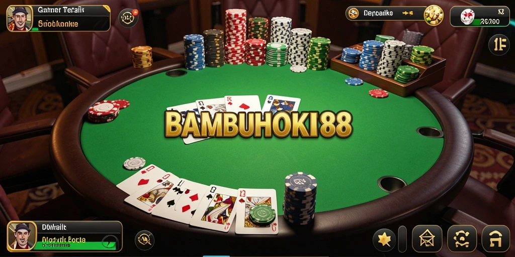 Tampilan gameplay seru dalam BAMBUHOKI88, poker yang mendebarkan!