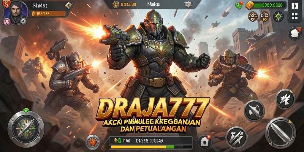 Tampilan gameplay DRAJA777 yang mendebarkan dan penuh aksi.