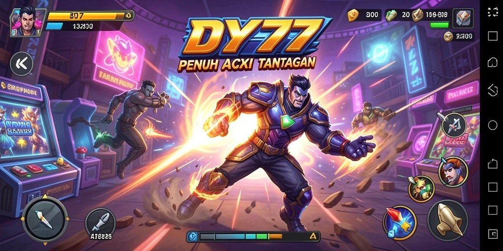 Tampilan gameplay menarik dari DY777 yang menampilkan aksi seru.
