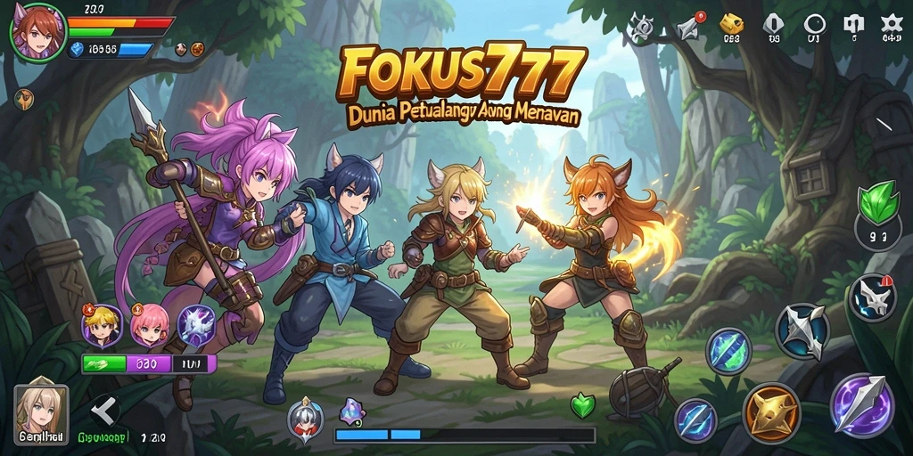 Screenshot gameplay <strong>FOKUS777</strong> menampilkan karakter anime dalam pertarungan epik.