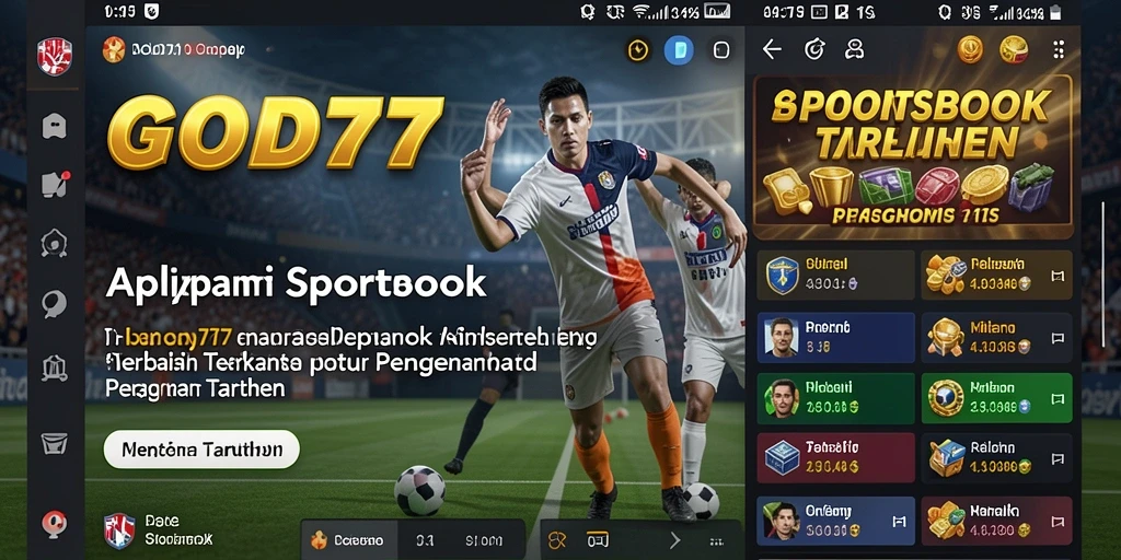 Tampilan gameplay taruhan olahraga di GOD77 yang menarik.