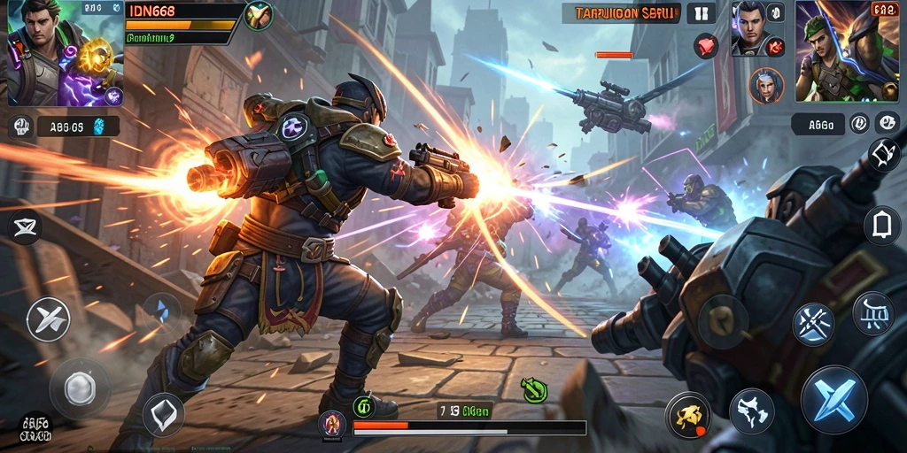 Tangkapan layar dari gameplay seru IDN668 yang penuh aksi.