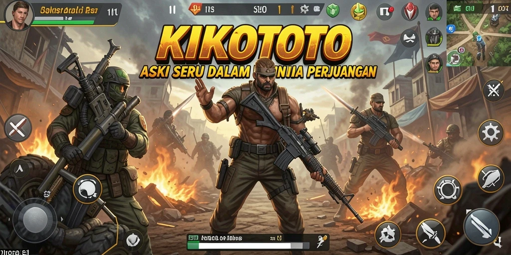 Screenshot KIKOTOTO menunjukkan aksi seru dan gameplay mendebarkan.