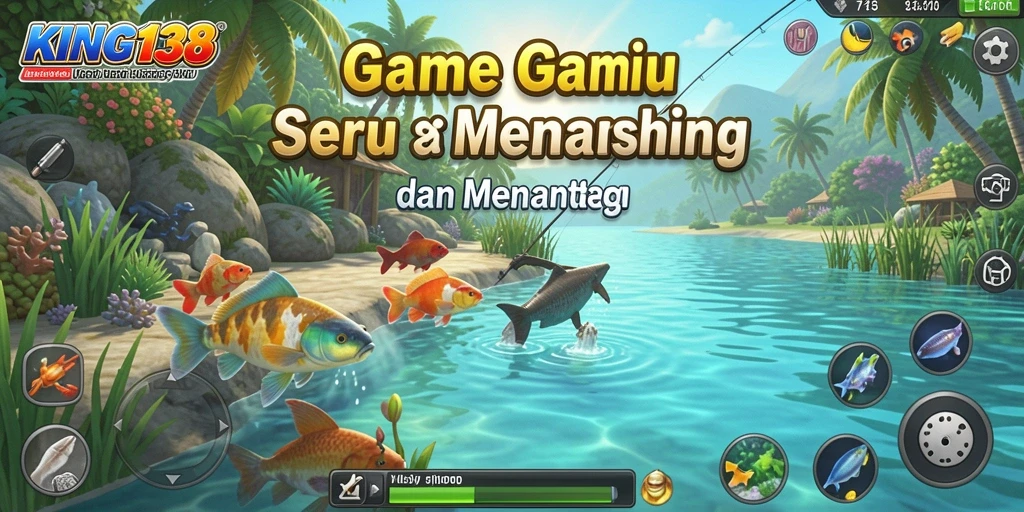 Tampilan gameplay memancing yang mendebarkan dan realistis di KING138.