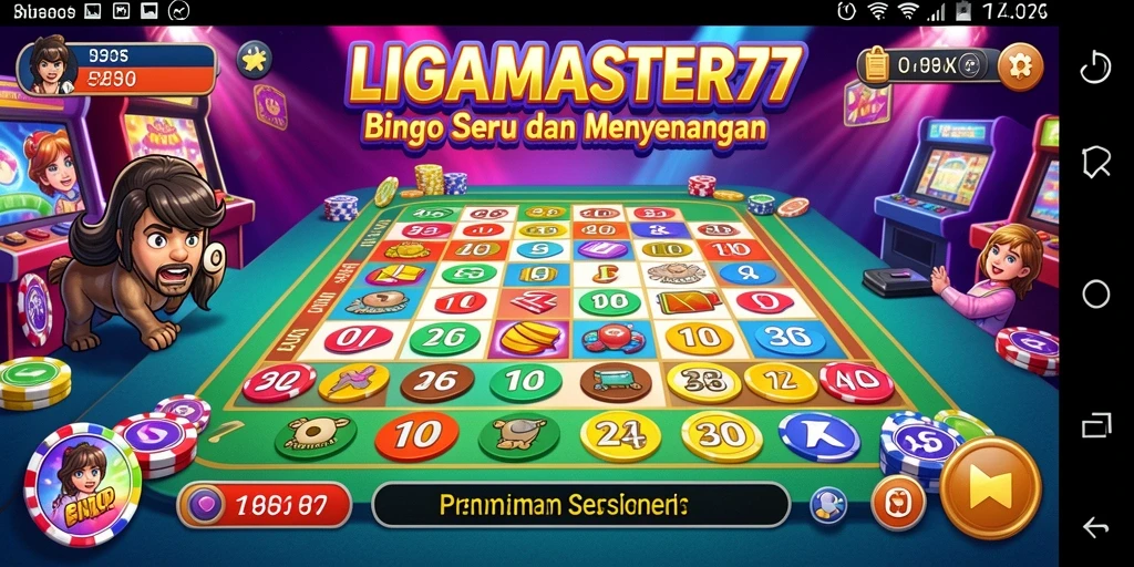 Gameplay seru Bingo di LIGAMASTER77 dengan desain menarik.