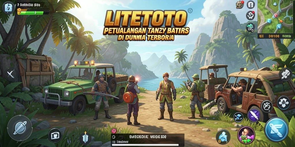 Tangkapan layar menunjukkan pemain menjelajahi dunia terbuka LITETOTO.