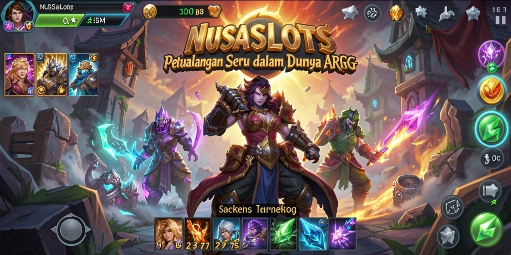 Screenshot gameplay NUSASLOTS: aksi seru dalam petualangan ARPG.