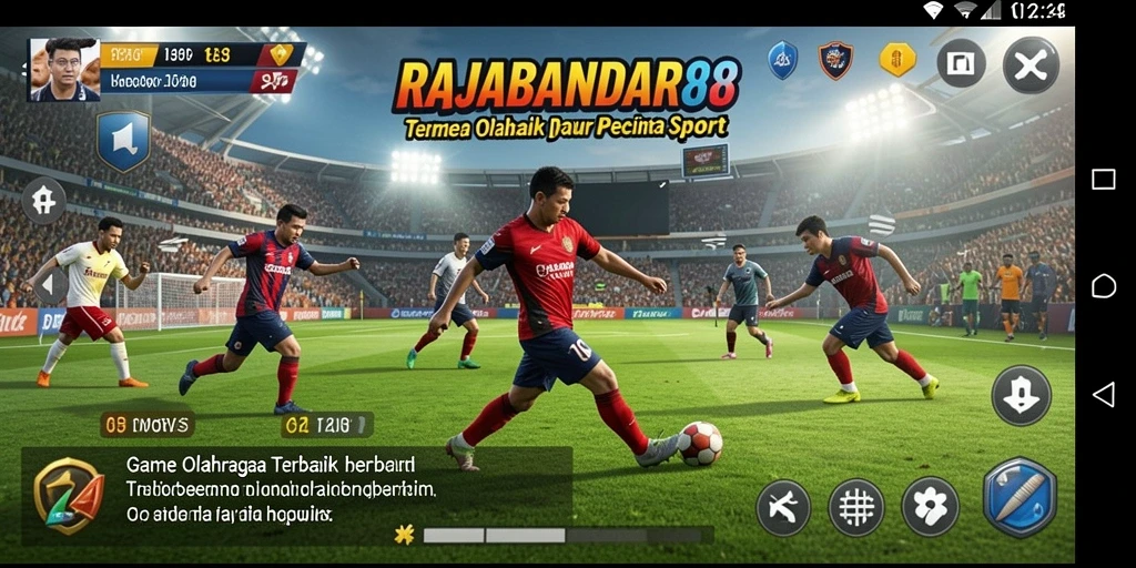 Tampilan gameplay menonjol dengan grafis olahraga yang berkualitas tinggi.