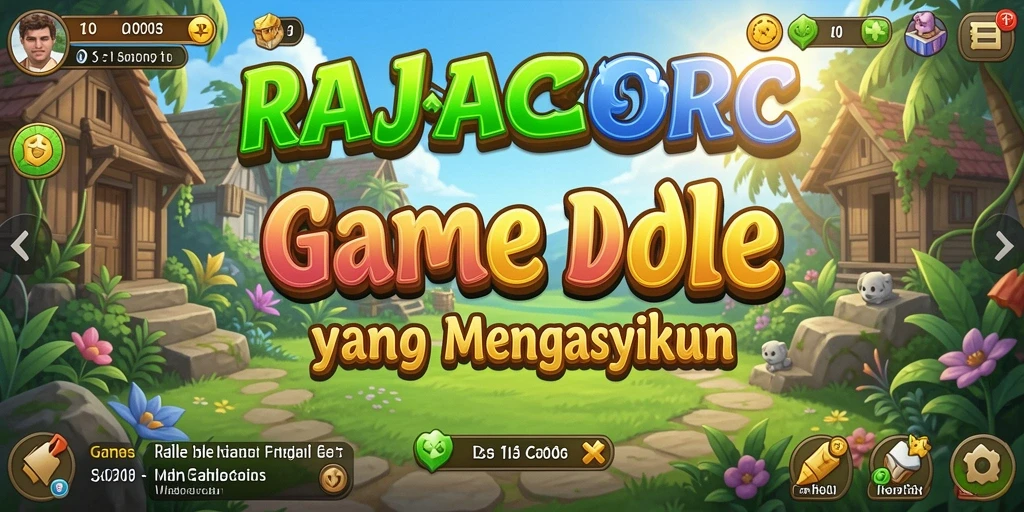 Screenshot gameplay <strong>RAJACORC</strong> menampilkan aksi seru dalam membangun kerajaan Idle.