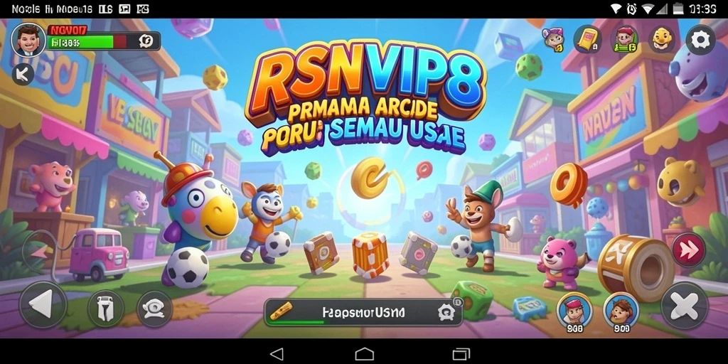 Tampilan gameplay seru dari game arcade RSNVIP8 yang menarik dan penuh tantangan.