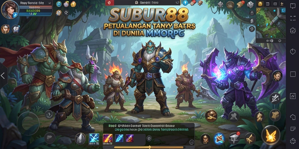 Gameplay menarik SUBUR88 yang menunjukkan petualangan seru di dunia MMORPG.