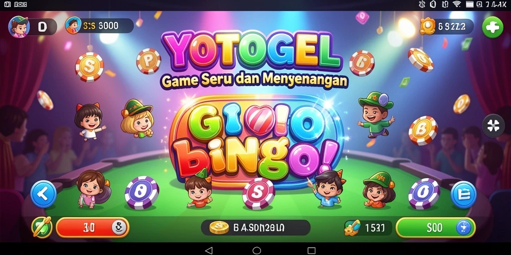 Tampilan gameplay seru dalam aplikasi Bingo YOTOGEL.